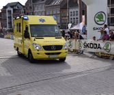 Wielerwedstrijd ambulance